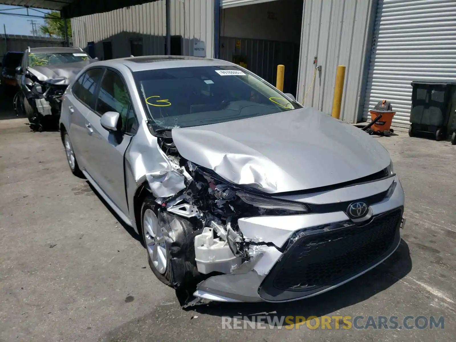 1 Photograph of a damaged car JTDHPRAE9LJ045515 TOYOTA COROLLA 2020