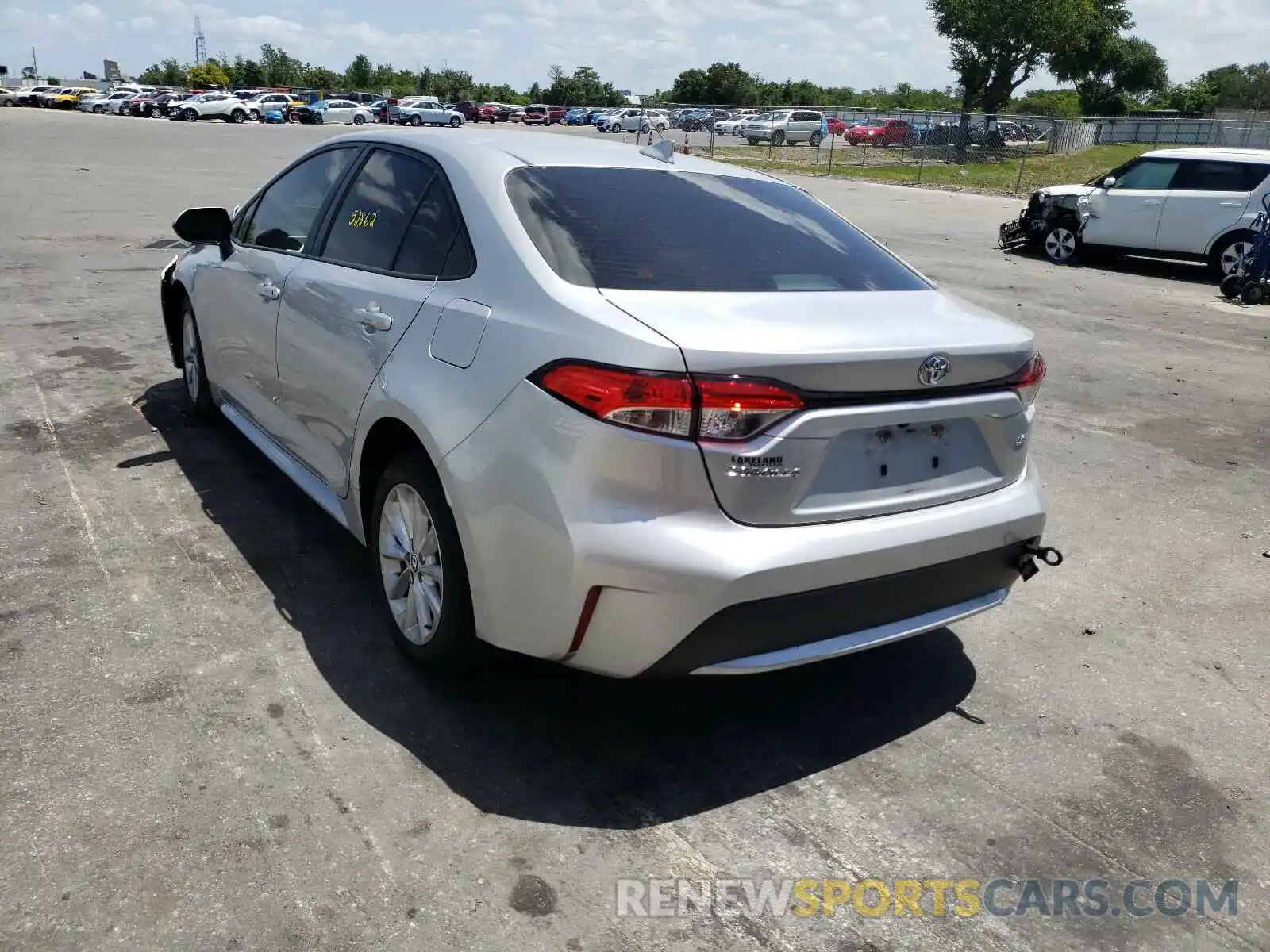 3 Photograph of a damaged car JTDHPRAE9LJ045515 TOYOTA COROLLA 2020