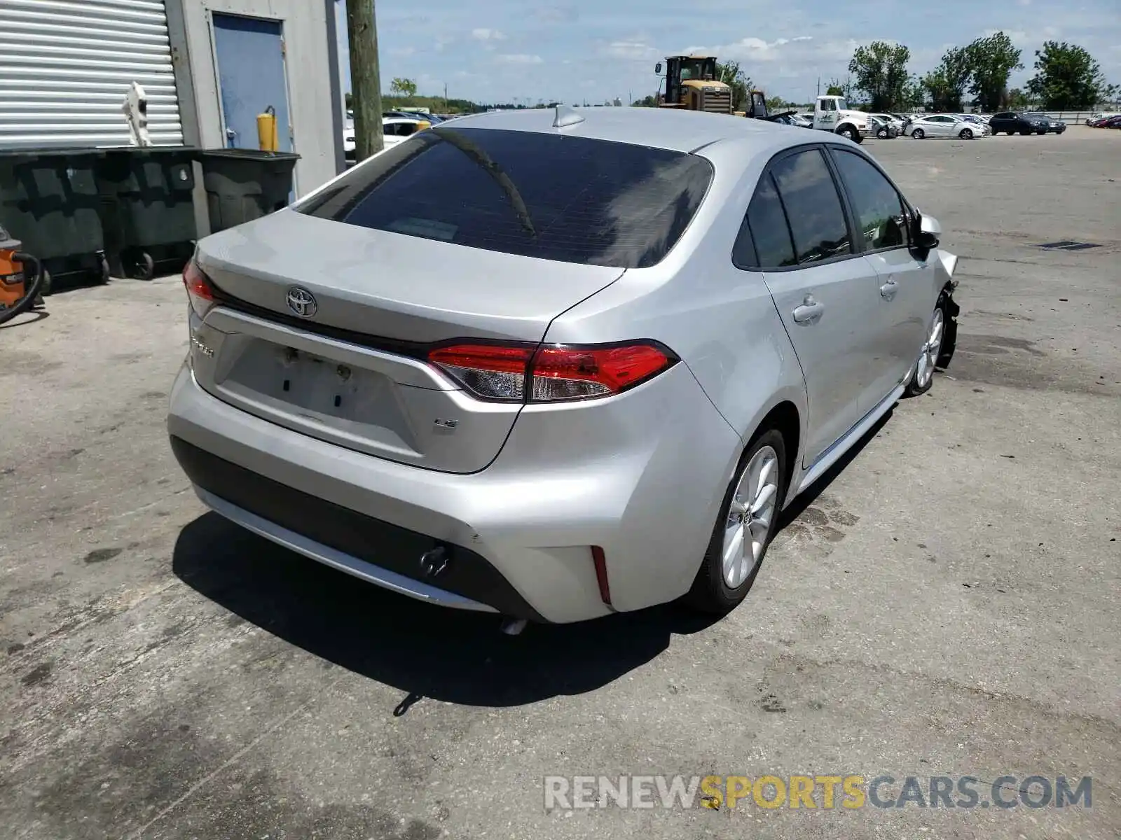 4 Photograph of a damaged car JTDHPRAE9LJ045515 TOYOTA COROLLA 2020