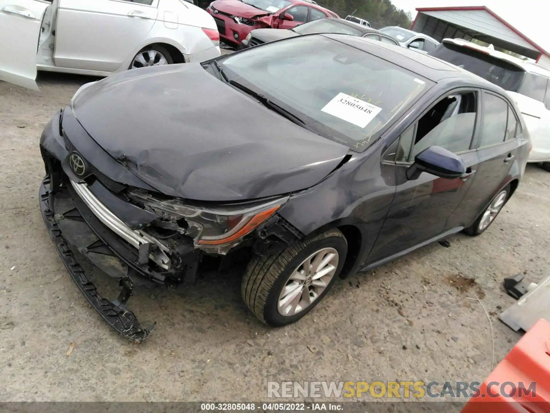 2 Photograph of a damaged car JTDHPRAE9LJ047541 TOYOTA COROLLA 2020