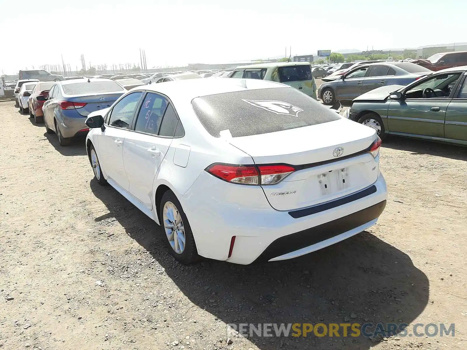 3 Photograph of a damaged car JTDHPRAE9LJ055154 TOYOTA COROLLA 2020