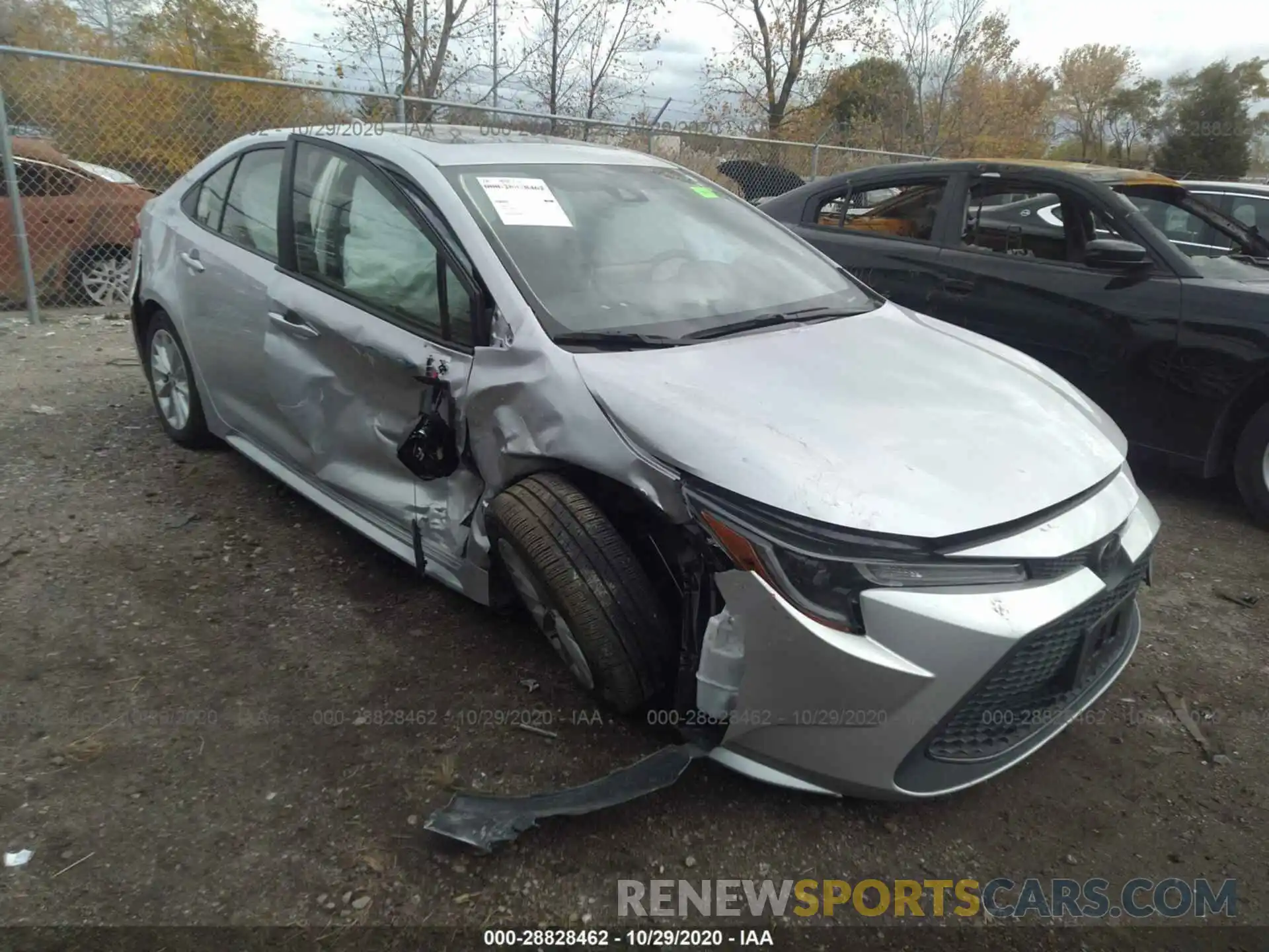 1 Photograph of a damaged car JTDHPRAE9LJ067501 TOYOTA COROLLA 2020