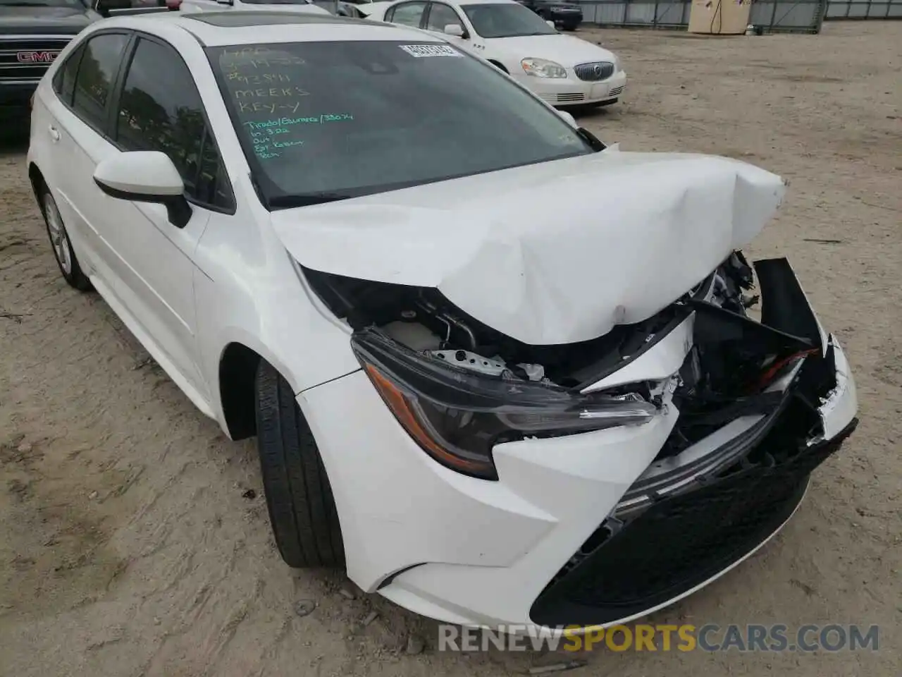 1 Photograph of a damaged car JTDHPRAE9LJ068843 TOYOTA COROLLA 2020