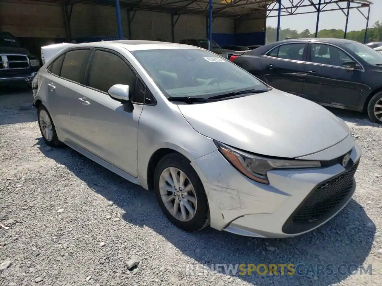 1 Photograph of a damaged car JTDHPRAE9LJ070866 TOYOTA COROLLA 2020