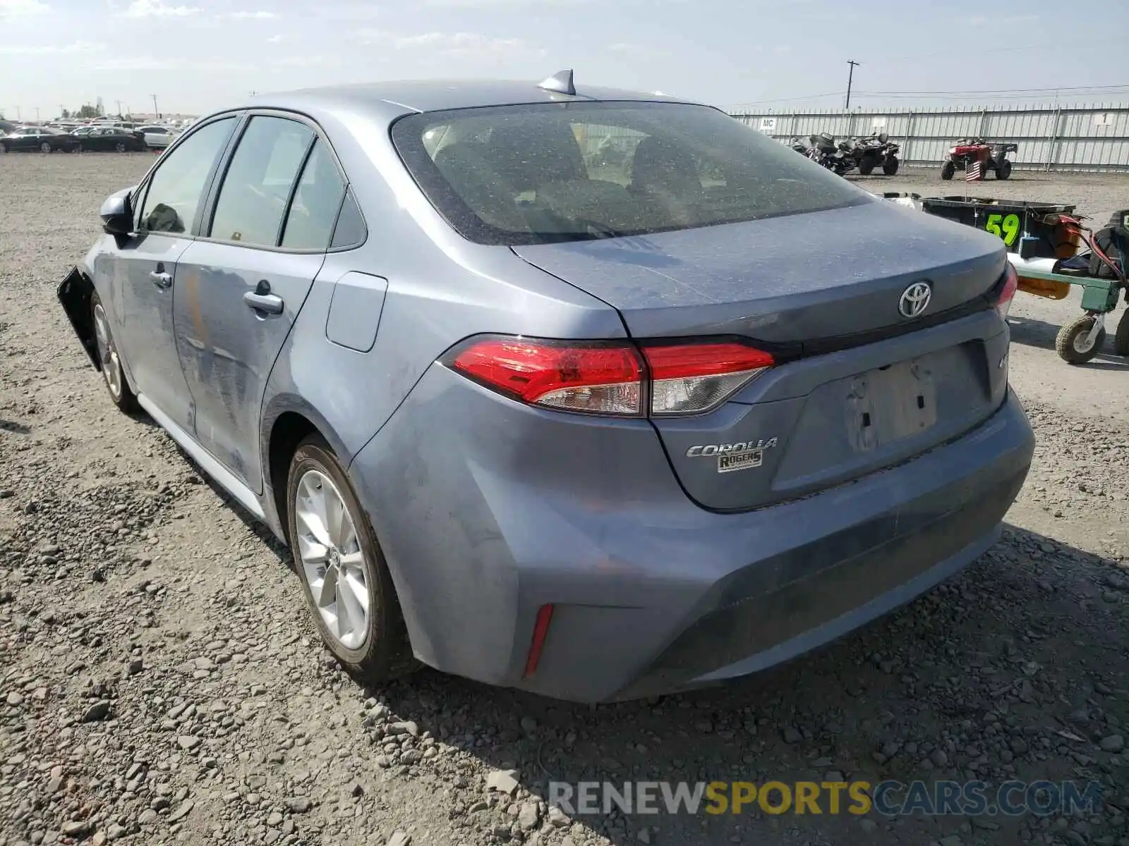 3 Photograph of a damaged car JTDHPRAE9LJ071340 TOYOTA COROLLA 2020