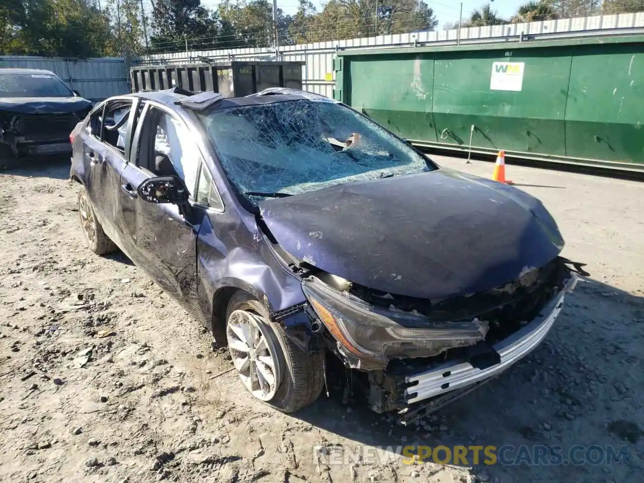 1 Photograph of a damaged car JTDHPRAE9LJ073864 TOYOTA COROLLA 2020