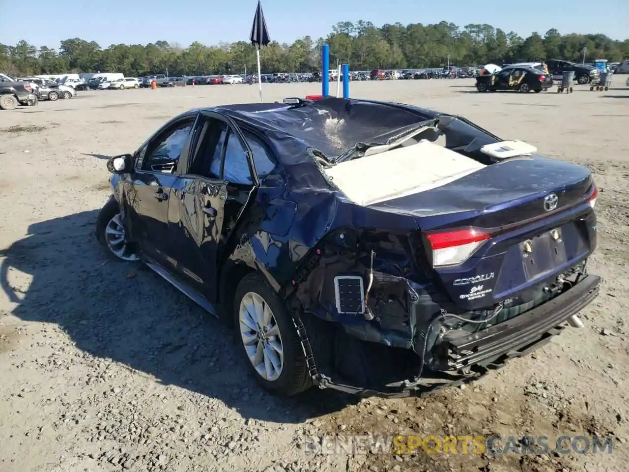 3 Photograph of a damaged car JTDHPRAE9LJ073864 TOYOTA COROLLA 2020