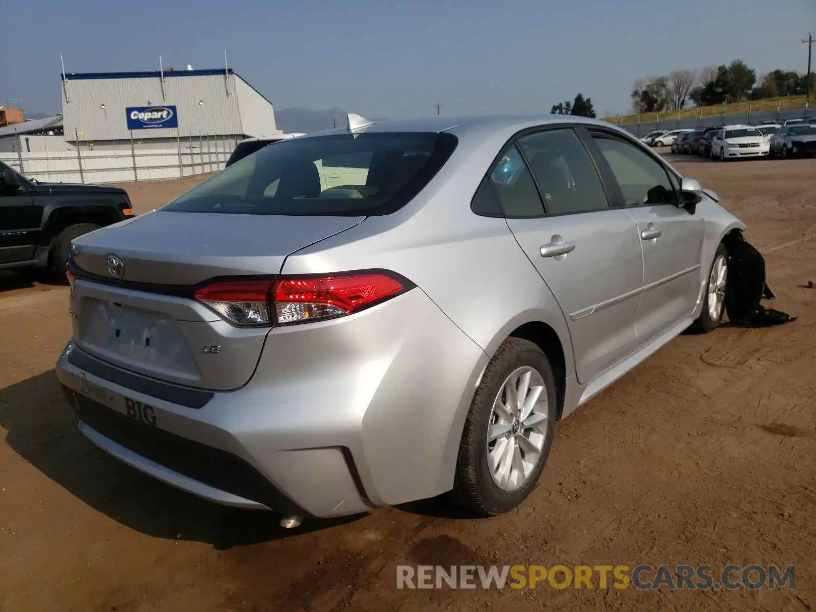 4 Photograph of a damaged car JTDHPRAEXLJ000597 TOYOTA COROLLA 2020