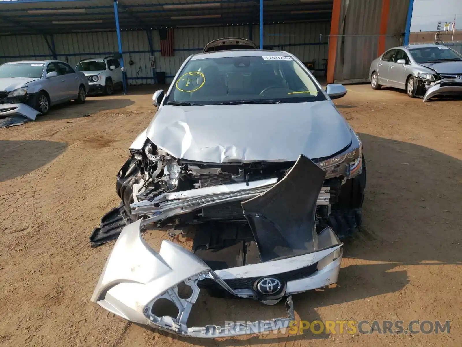 9 Photograph of a damaged car JTDHPRAEXLJ000597 TOYOTA COROLLA 2020