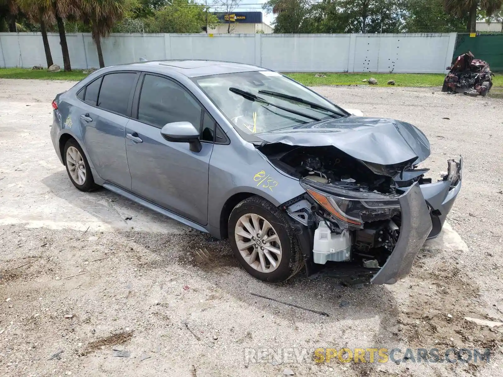 1 Photograph of a damaged car JTDHPRAEXLJ005914 TOYOTA COROLLA 2020