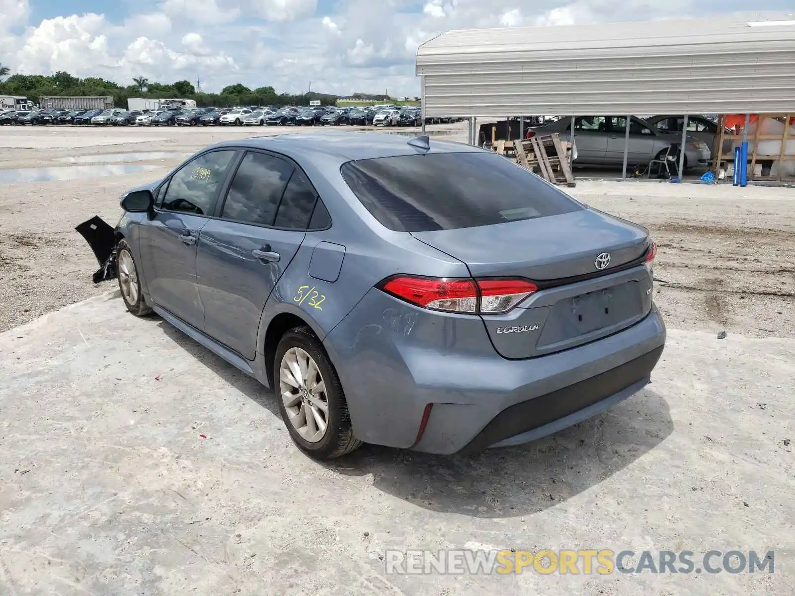 3 Photograph of a damaged car JTDHPRAEXLJ005914 TOYOTA COROLLA 2020