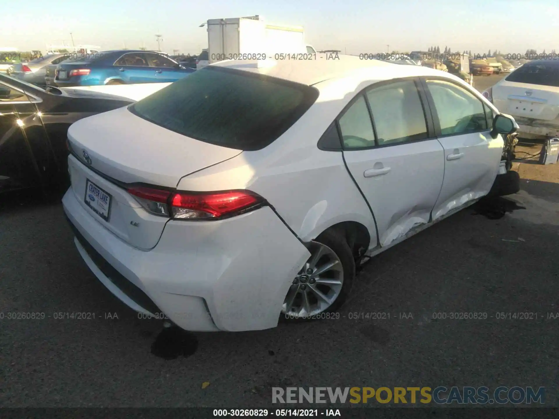 4 Photograph of a damaged car JTDHPRAEXLJ008876 TOYOTA COROLLA 2020