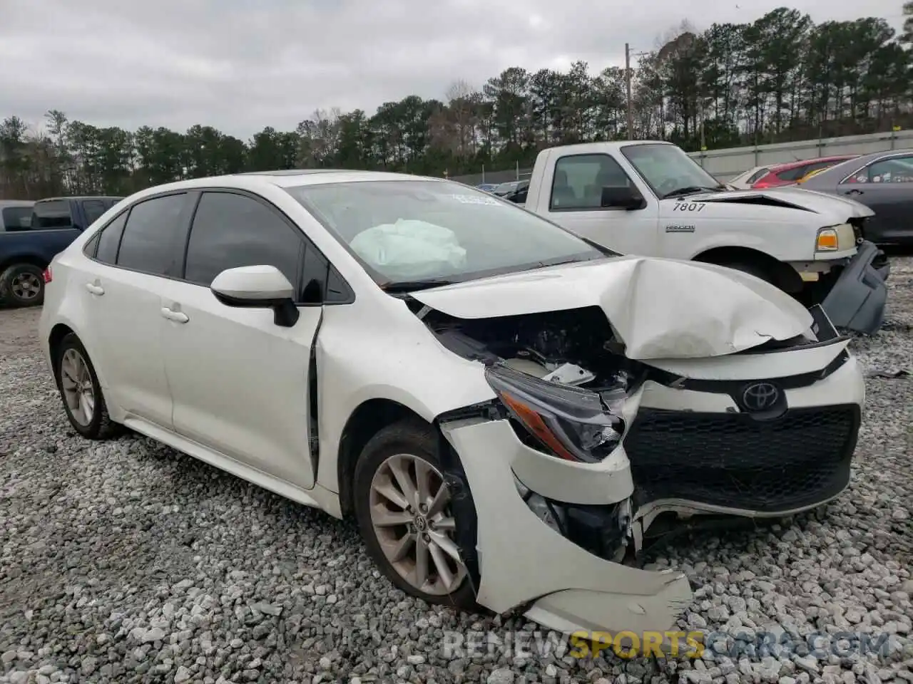 1 Photograph of a damaged car JTDHPRAEXLJ010370 TOYOTA COROLLA 2020