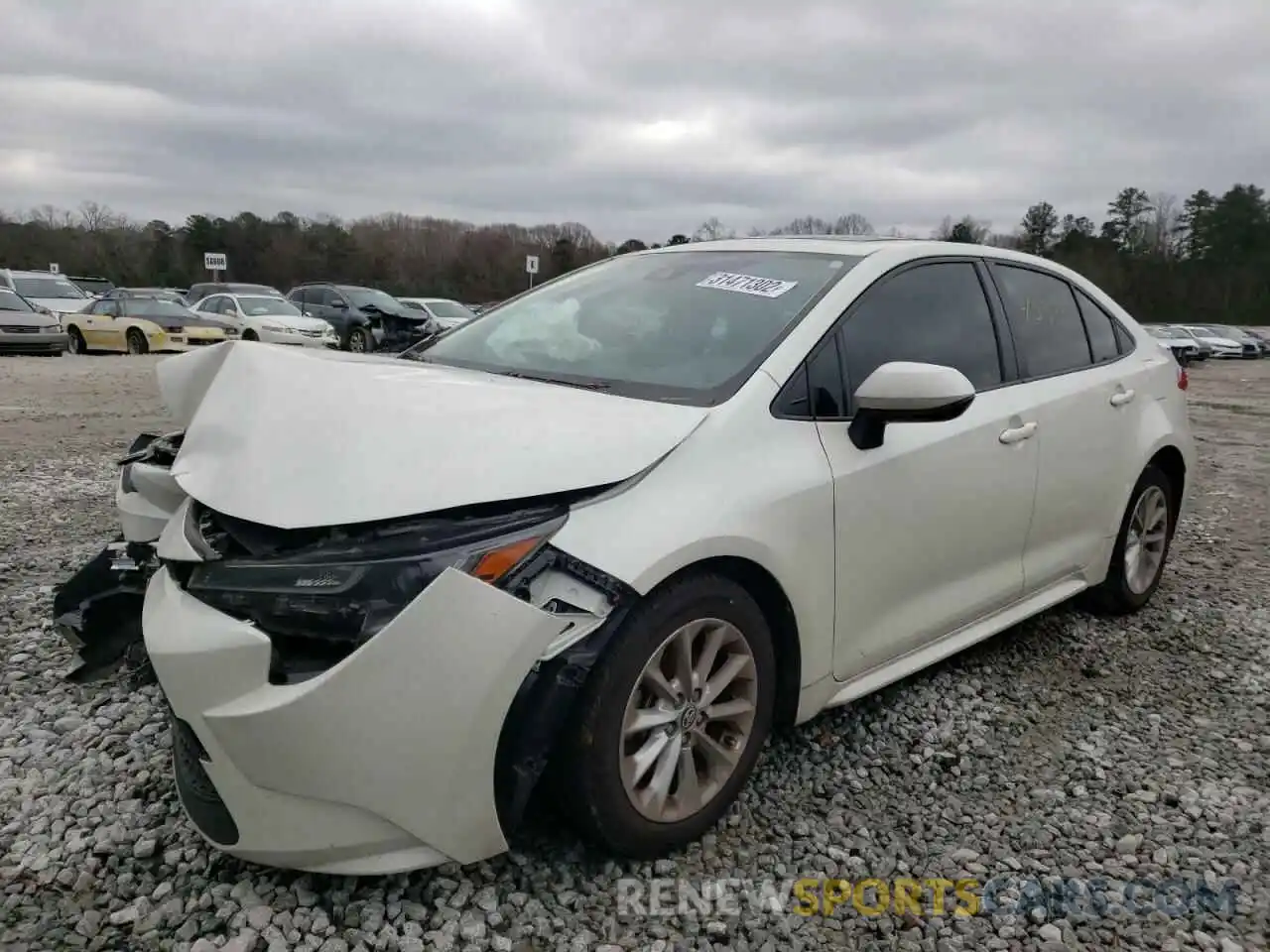 2 Photograph of a damaged car JTDHPRAEXLJ010370 TOYOTA COROLLA 2020