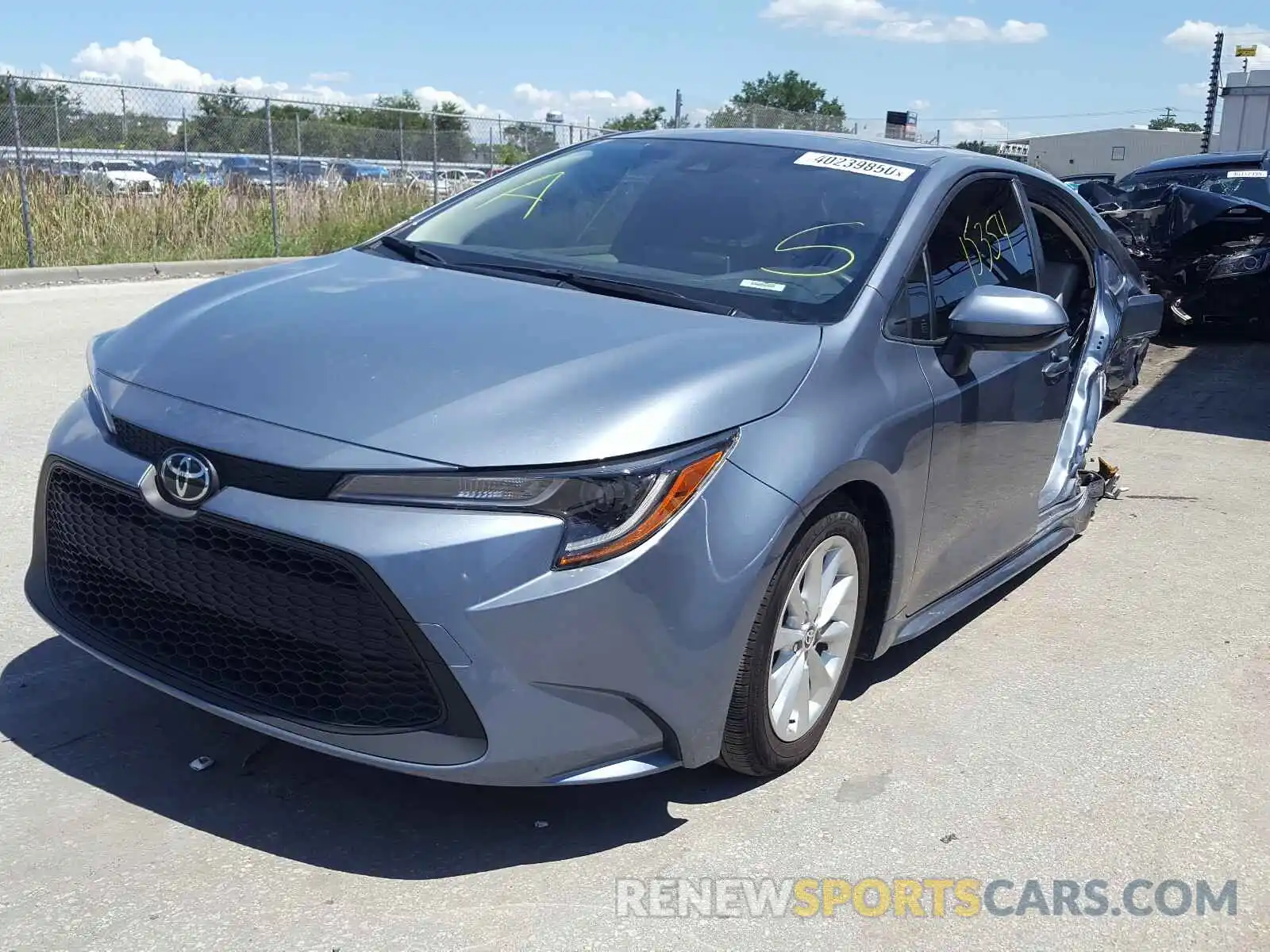 2 Photograph of a damaged car JTDHPRAEXLJ013575 TOYOTA COROLLA 2020