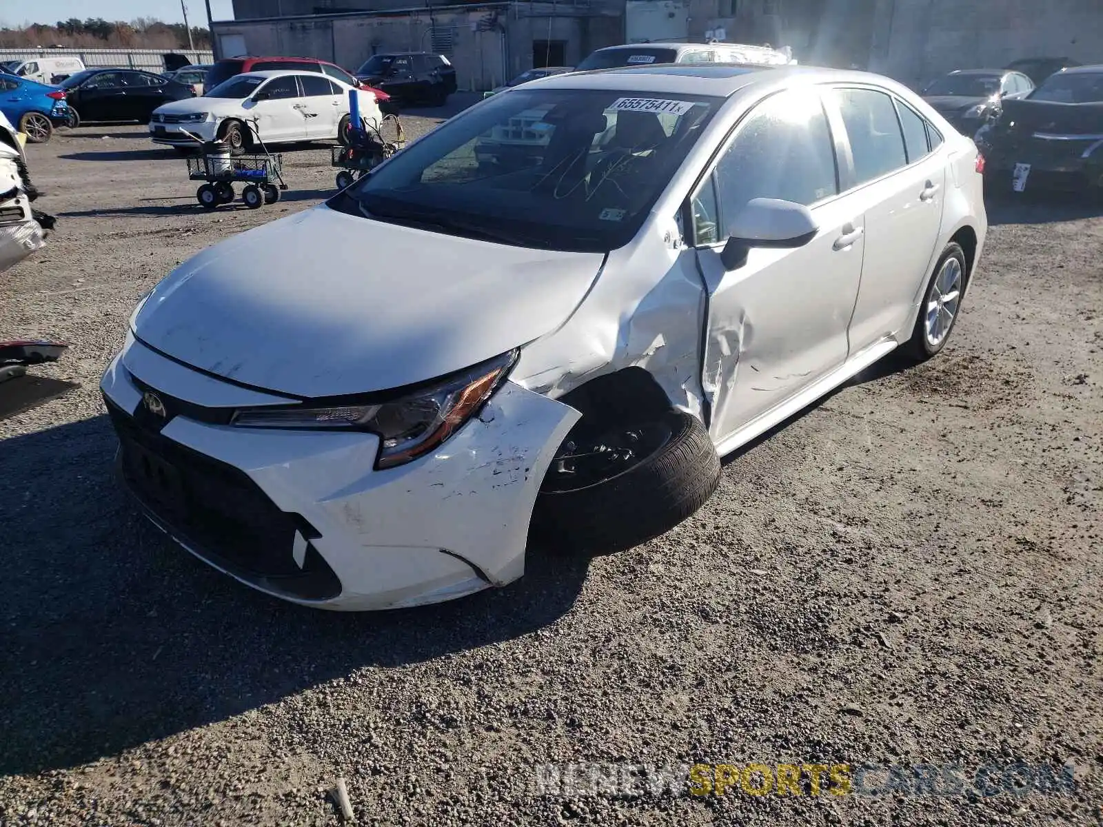 2 Photograph of a damaged car JTDHPRAEXLJ016525 TOYOTA COROLLA 2020