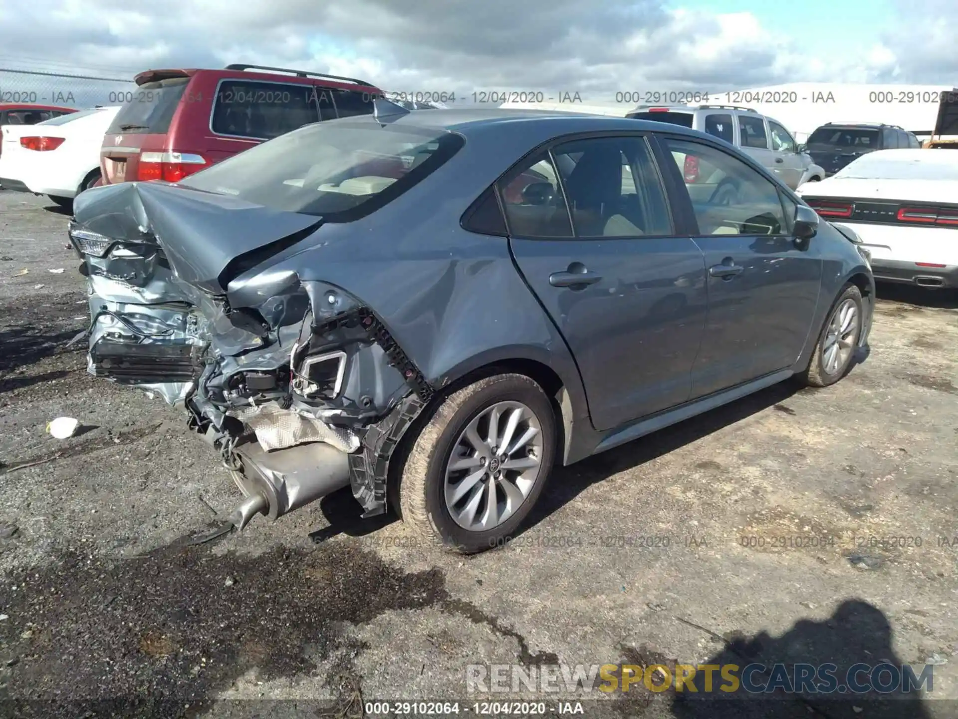 4 Photograph of a damaged car JTDHPRAEXLJ017366 TOYOTA COROLLA 2020