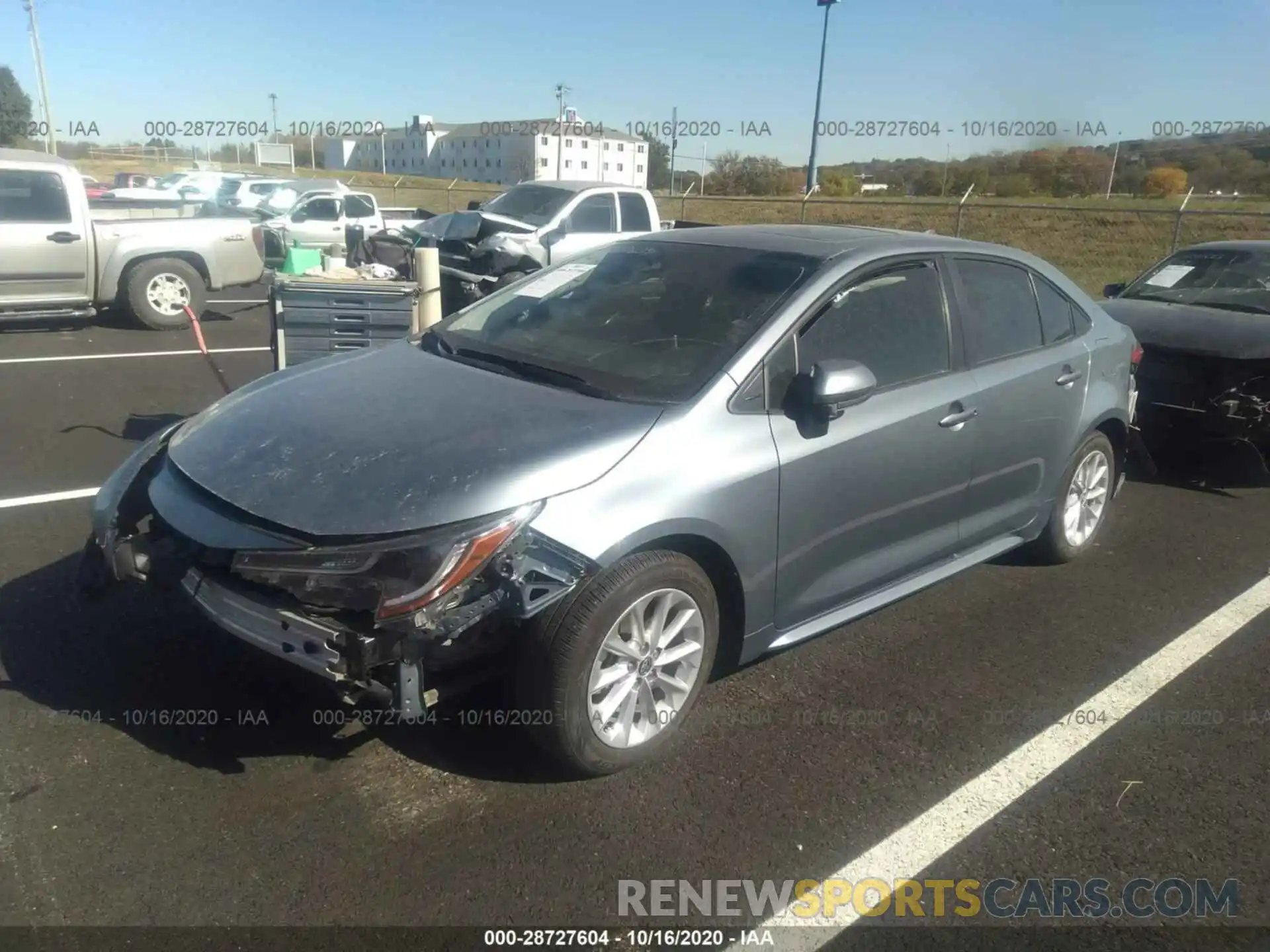 2 Photograph of a damaged car JTDHPRAEXLJ024575 TOYOTA COROLLA 2020