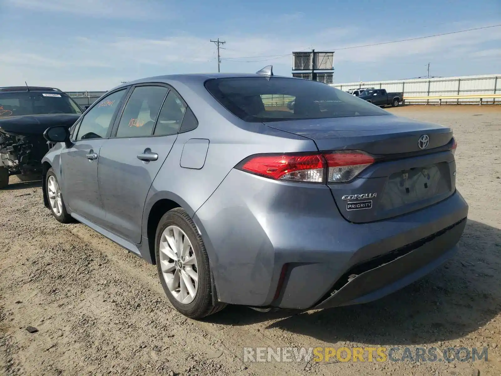 3 Photograph of a damaged car JTDHPRAEXLJ029677 TOYOTA COROLLA 2020