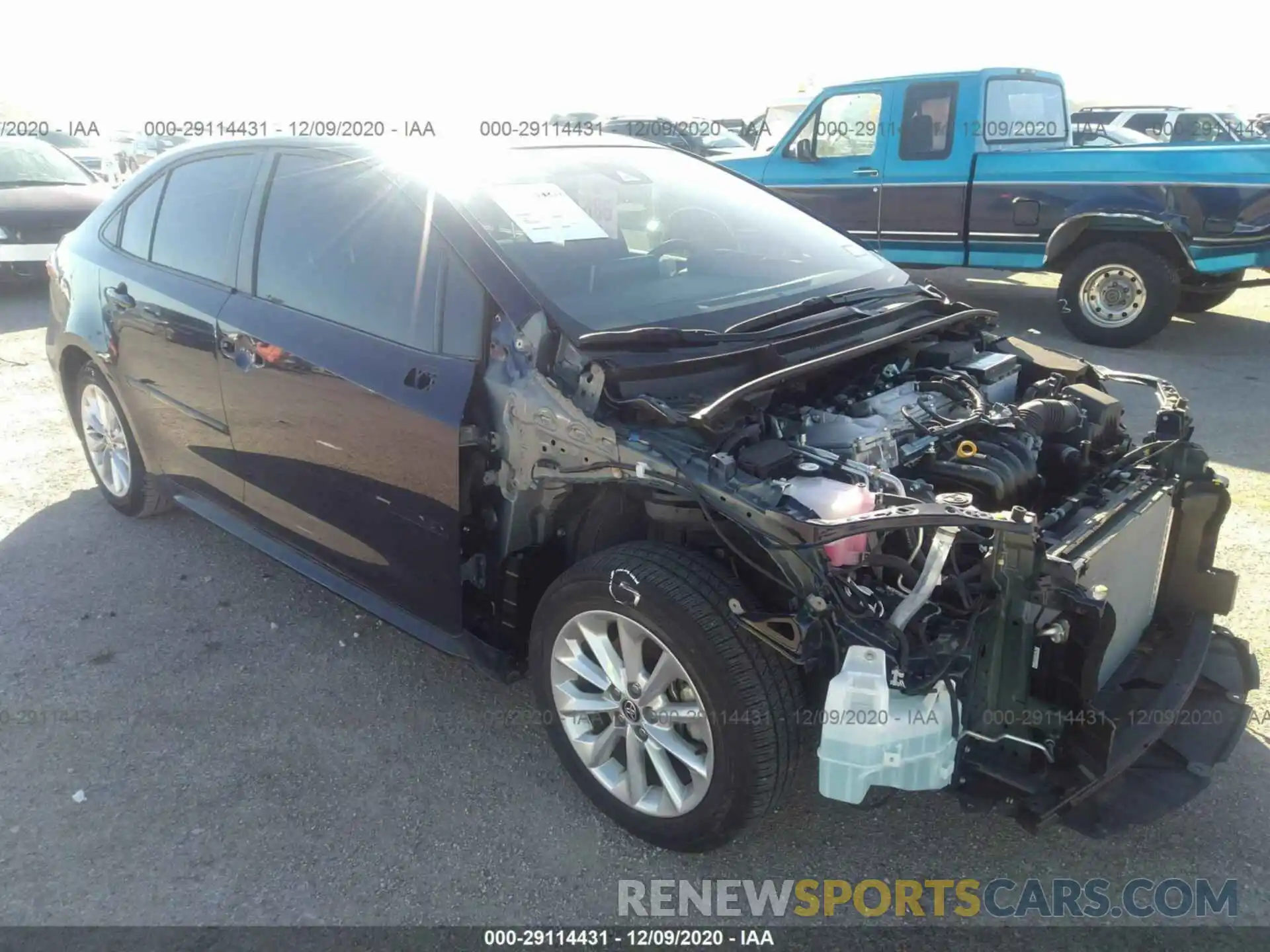 1 Photograph of a damaged car JTDHPRAEXLJ030179 TOYOTA COROLLA 2020