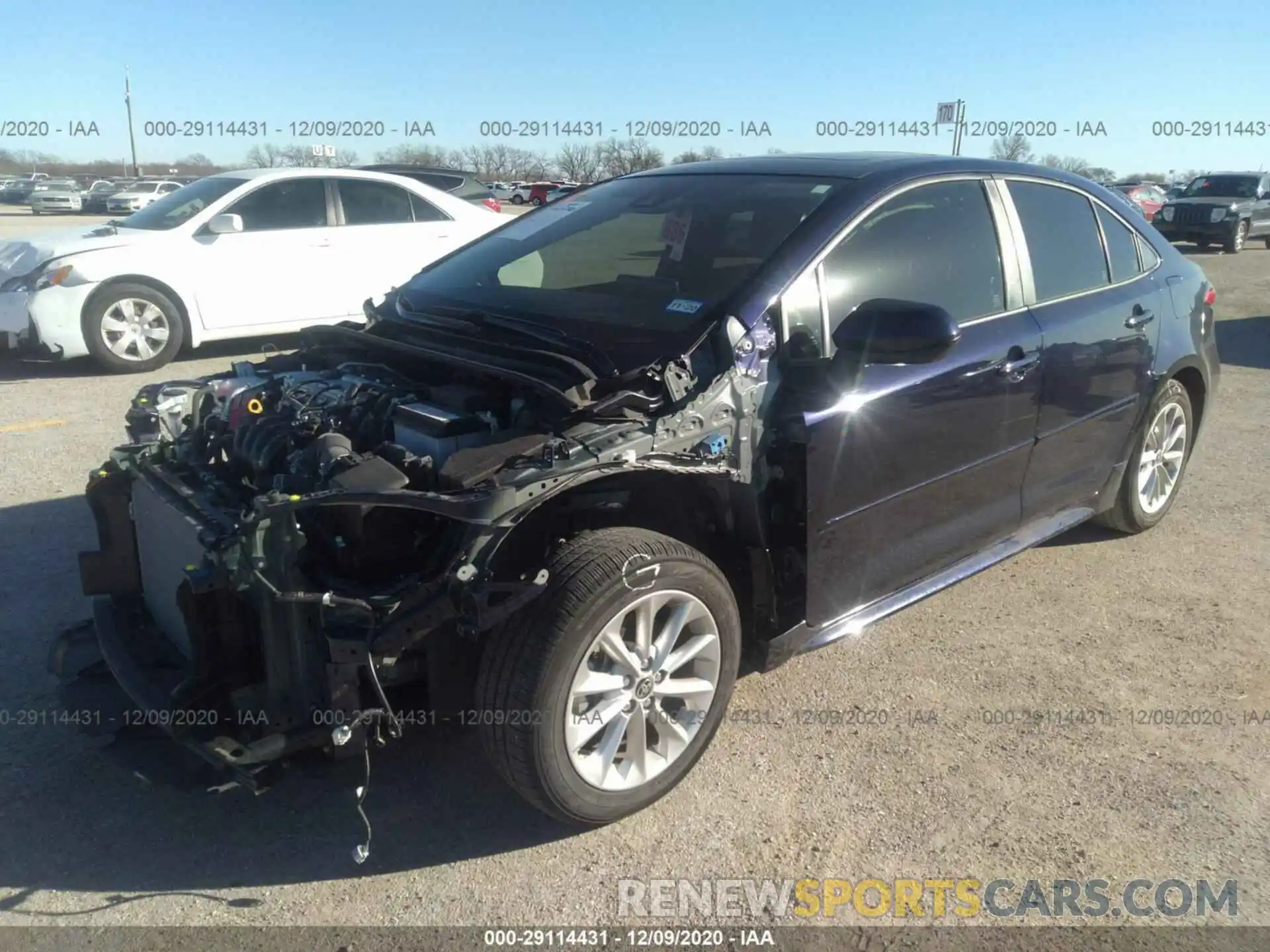 2 Photograph of a damaged car JTDHPRAEXLJ030179 TOYOTA COROLLA 2020