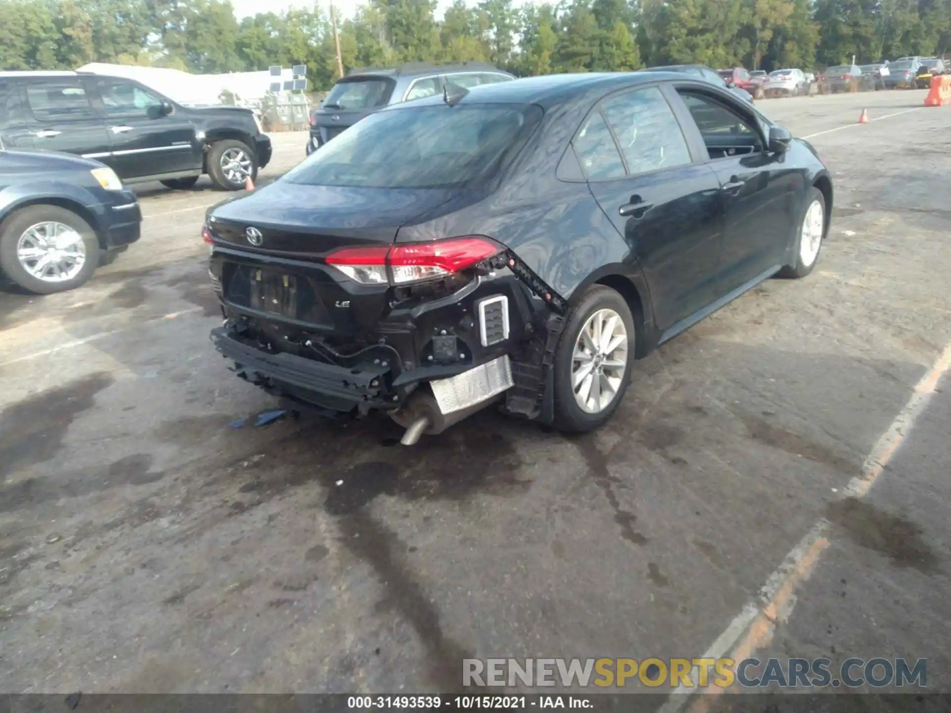 4 Photograph of a damaged car JTDHPRAEXLJ032269 TOYOTA COROLLA 2020