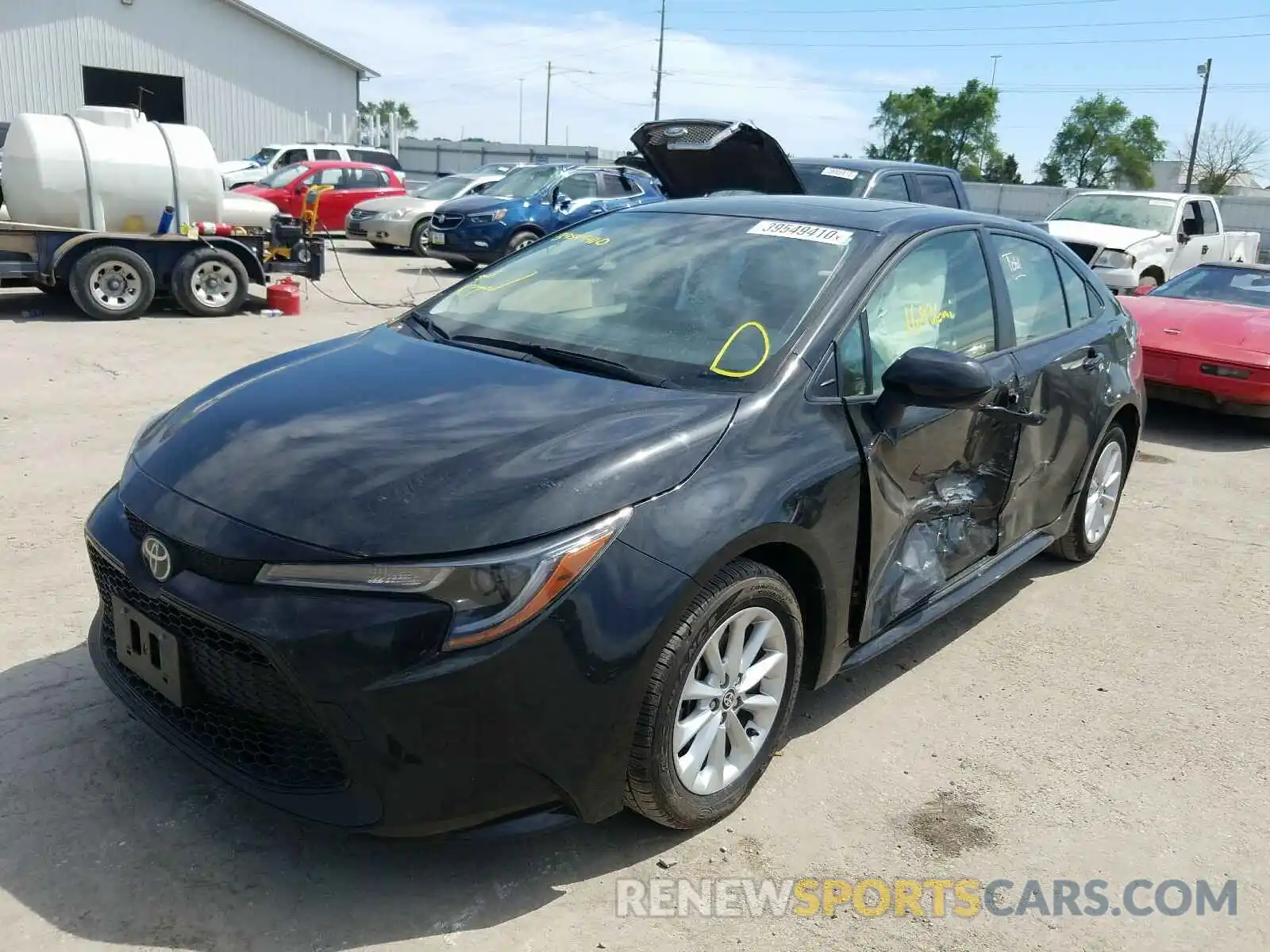 2 Photograph of a damaged car JTDHPRAEXLJ036189 TOYOTA COROLLA 2020