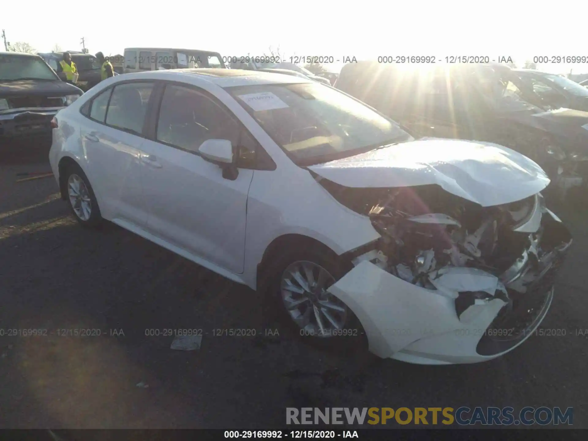 1 Photograph of a damaged car JTDHPRAEXLJ038508 TOYOTA COROLLA 2020