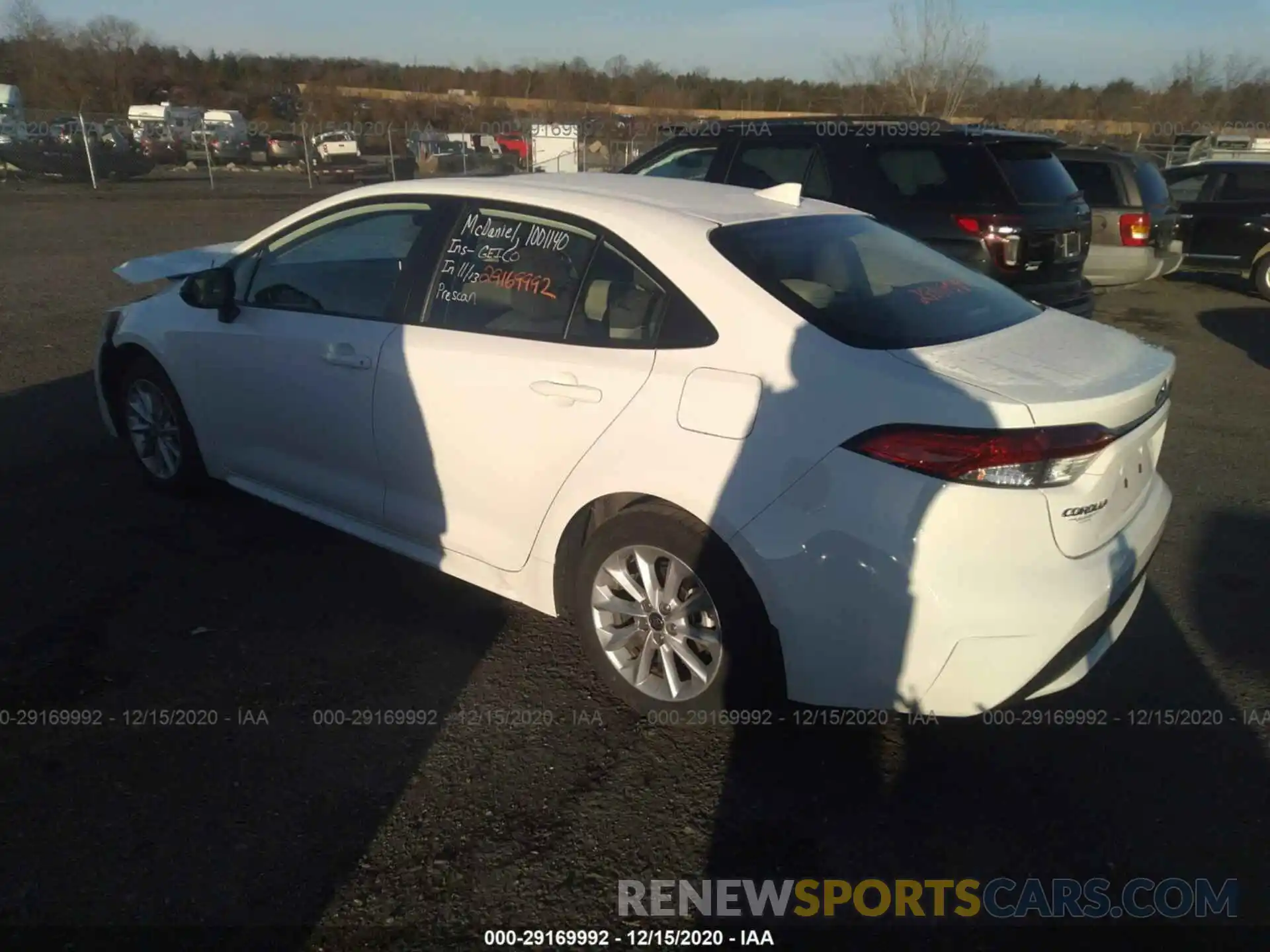 3 Photograph of a damaged car JTDHPRAEXLJ038508 TOYOTA COROLLA 2020