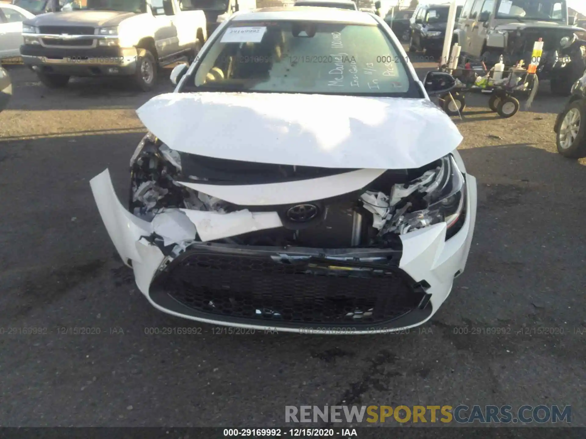 6 Photograph of a damaged car JTDHPRAEXLJ038508 TOYOTA COROLLA 2020