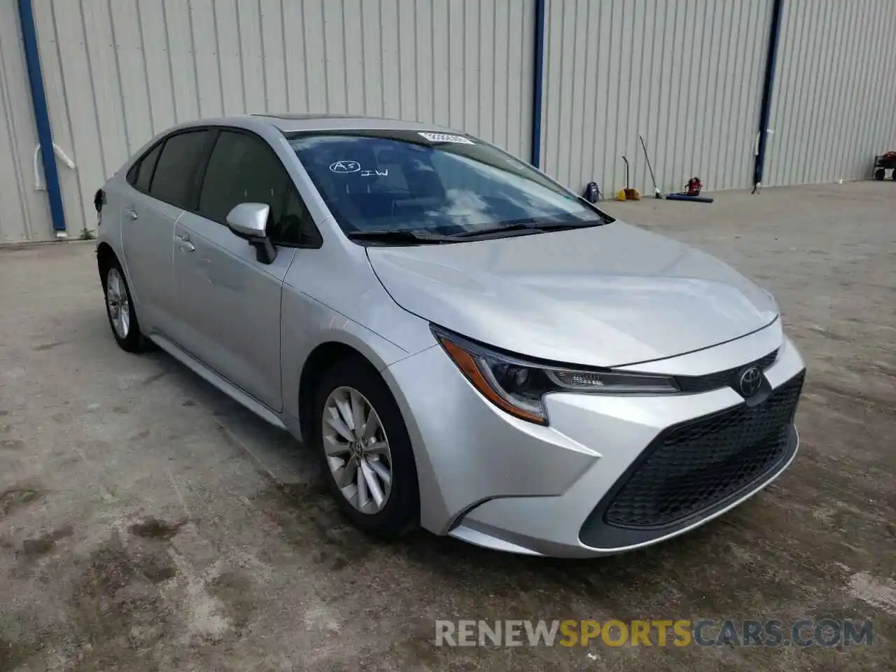 1 Photograph of a damaged car JTDHPRAEXLJ044616 TOYOTA COROLLA 2020