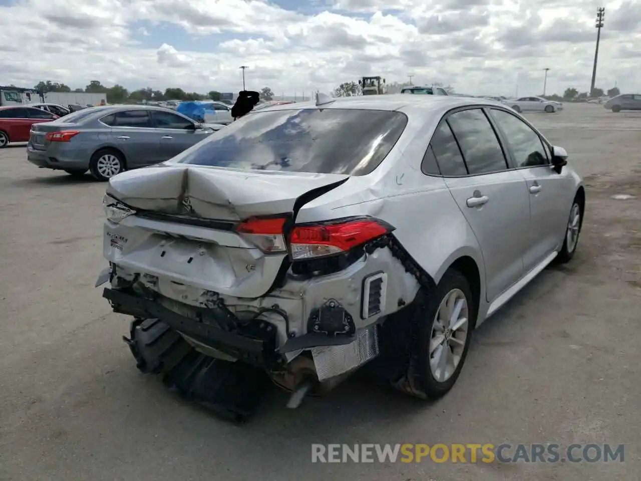 4 Photograph of a damaged car JTDHPRAEXLJ044616 TOYOTA COROLLA 2020