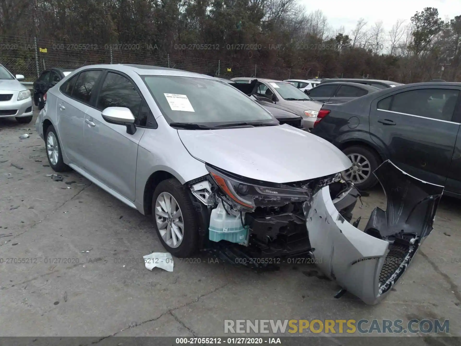 1 Photograph of a damaged car JTDHPRAEXLJ058810 TOYOTA COROLLA 2020