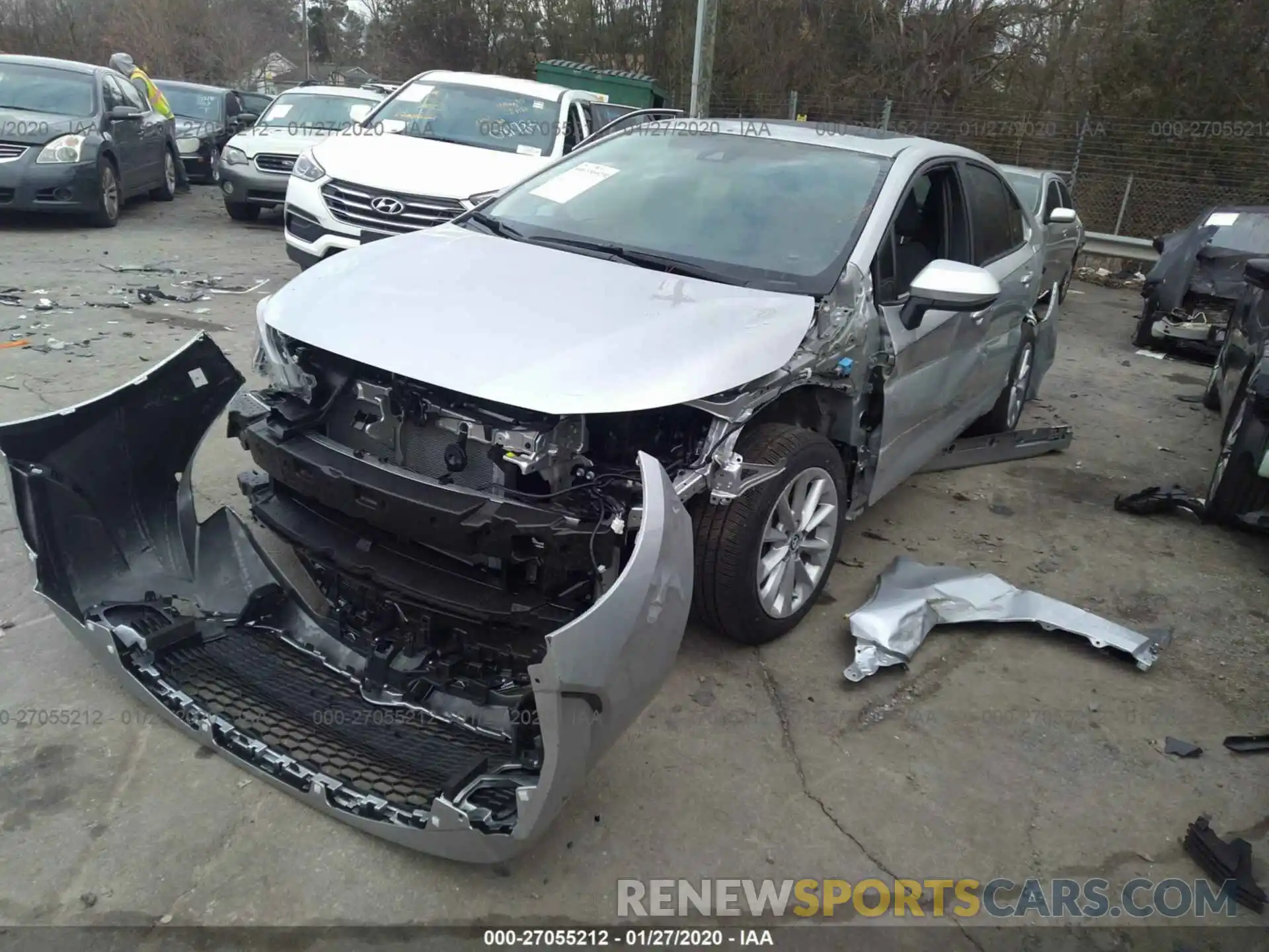 2 Photograph of a damaged car JTDHPRAEXLJ058810 TOYOTA COROLLA 2020