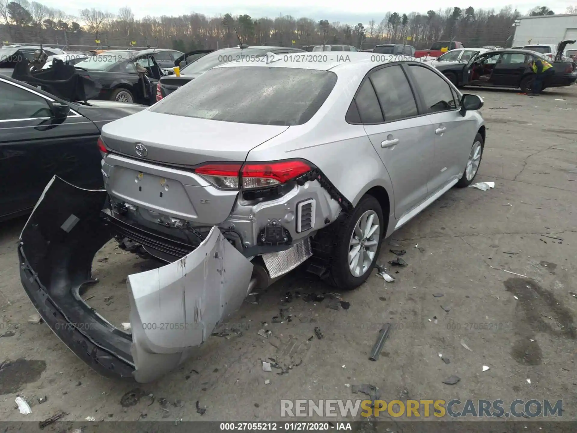 4 Photograph of a damaged car JTDHPRAEXLJ058810 TOYOTA COROLLA 2020