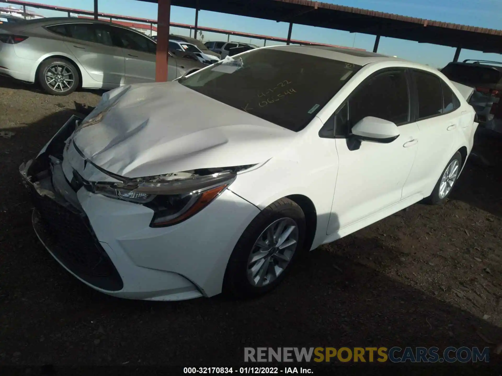 2 Photograph of a damaged car JTDHPRAEXLJ066549 TOYOTA COROLLA 2020