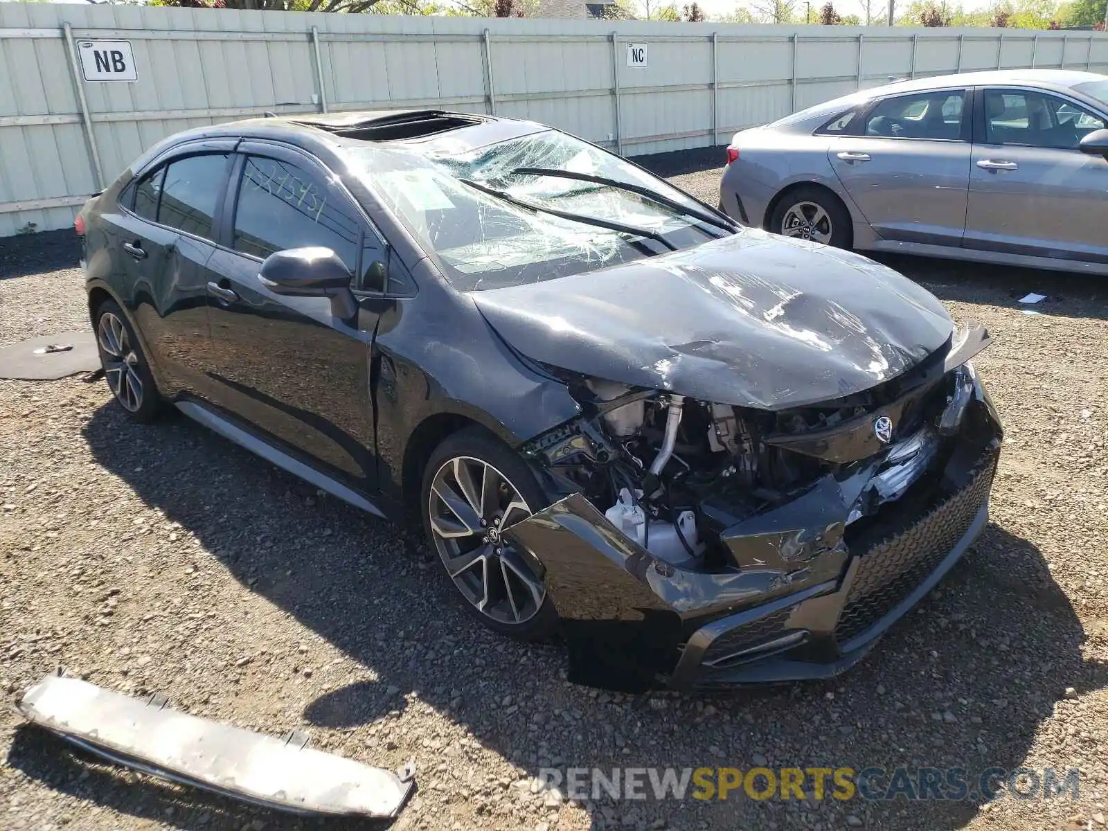 1 Photograph of a damaged car JTDM4RCE1LJ002355 TOYOTA COROLLA 2020