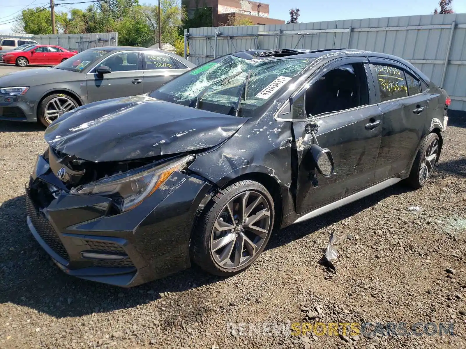 2 Photograph of a damaged car JTDM4RCE1LJ002355 TOYOTA COROLLA 2020