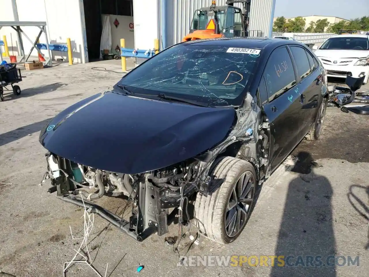 2 Photograph of a damaged car JTDM4RCE1LJ018183 TOYOTA COROLLA 2020