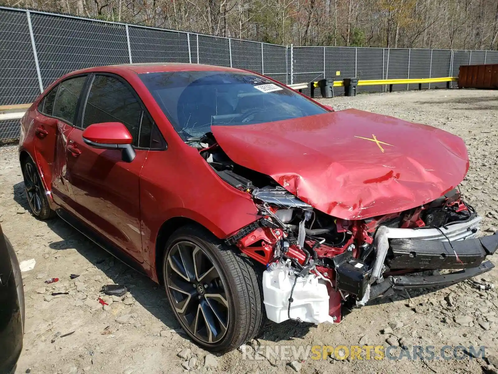 1 Photograph of a damaged car JTDM4RCE1LJ042192 TOYOTA COROLLA 2020