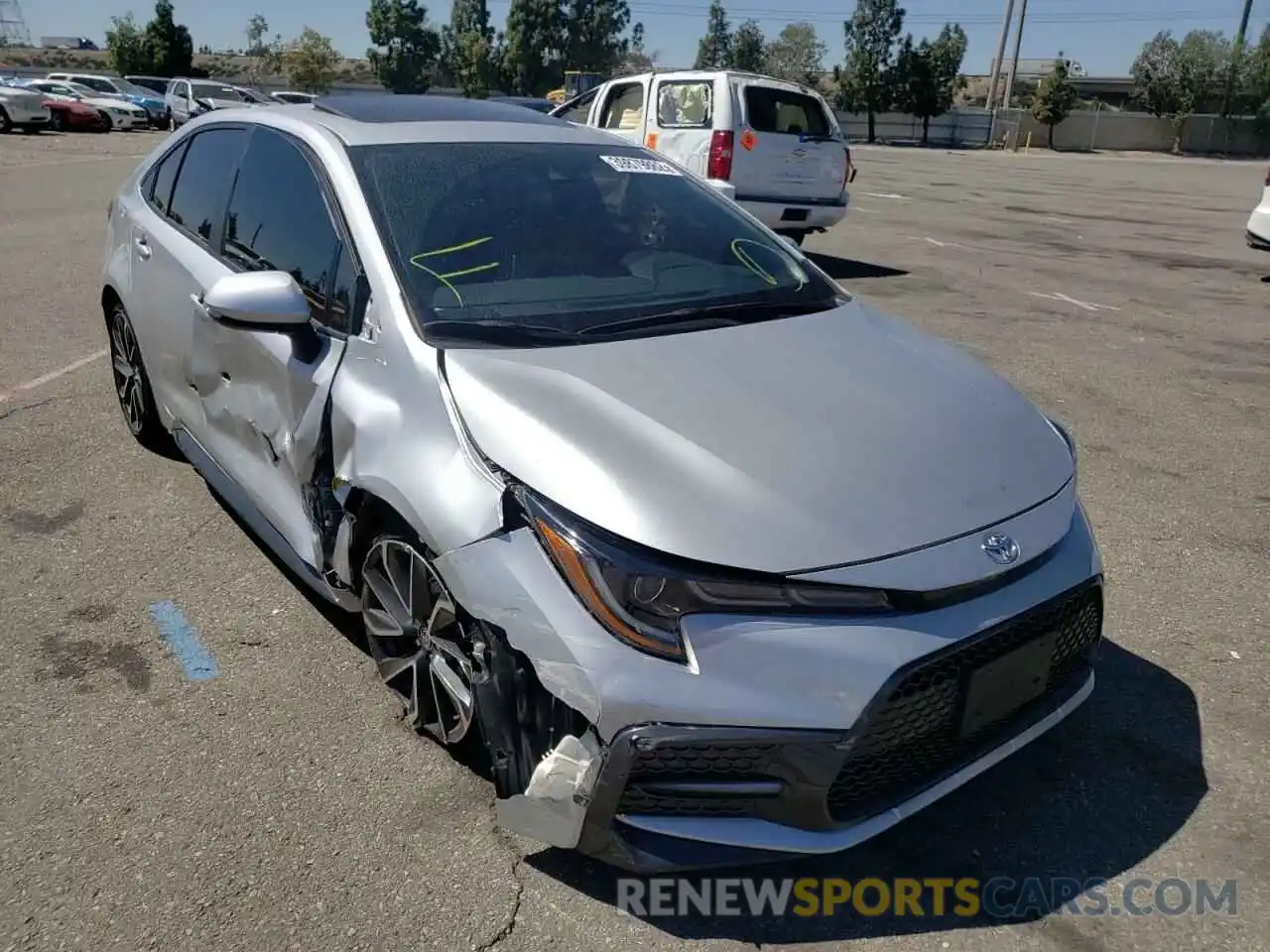 1 Photograph of a damaged car JTDM4RCE1LJ046047 TOYOTA COROLLA 2020