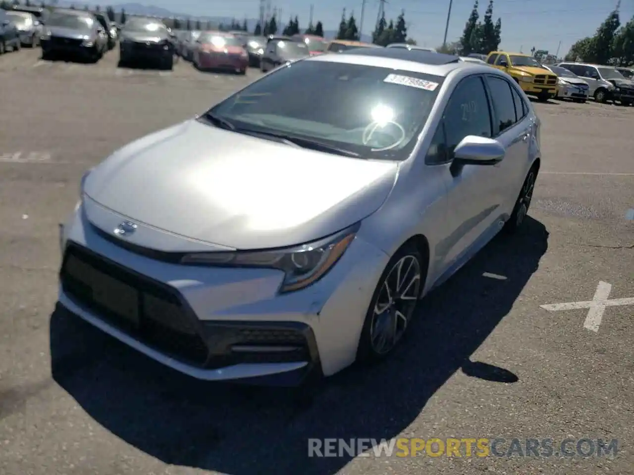 2 Photograph of a damaged car JTDM4RCE1LJ046047 TOYOTA COROLLA 2020