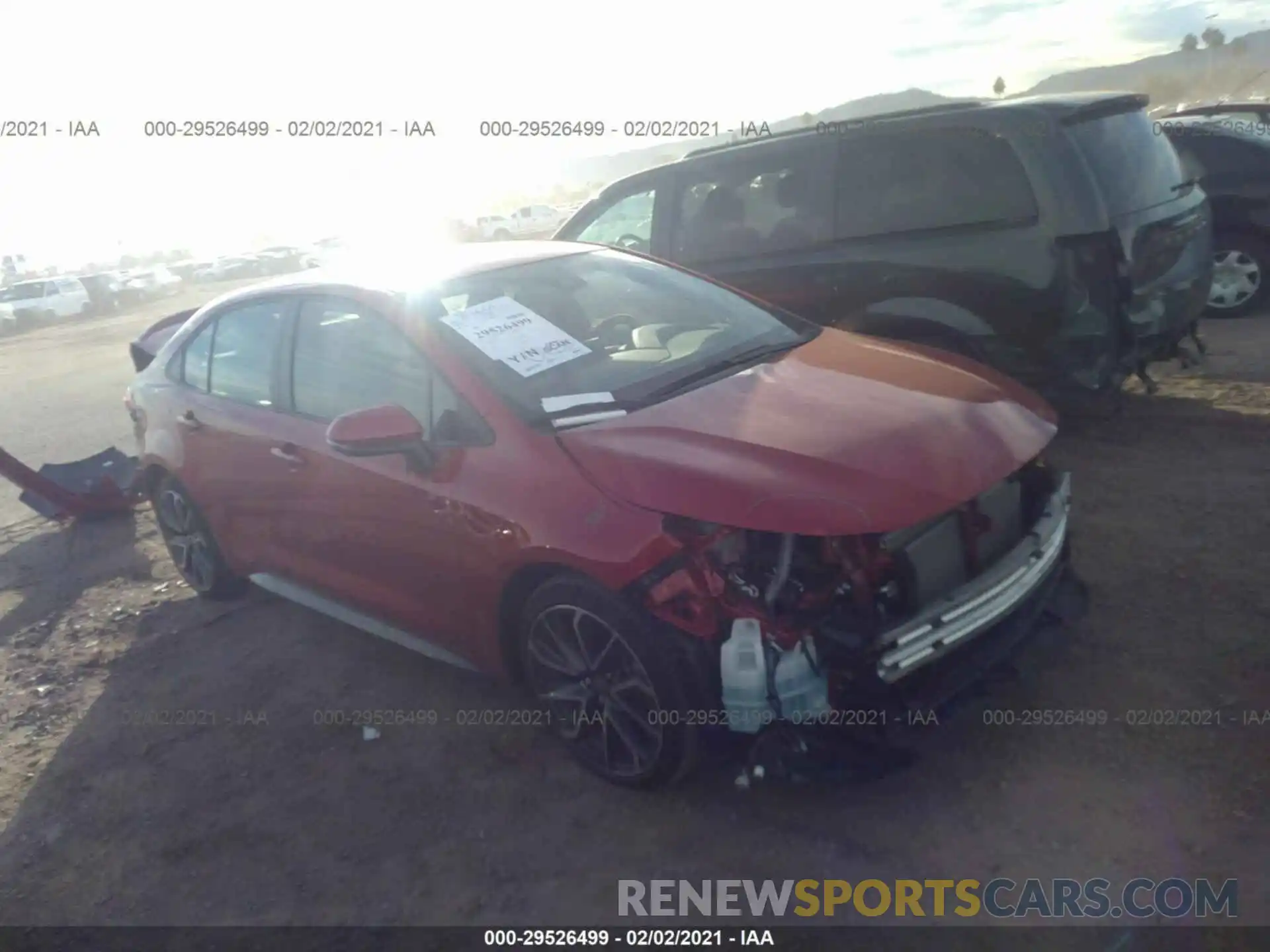 1 Фотография поврежденного автомобиля JTDM4RCE1LJ046257 TOYOTA COROLLA 2020