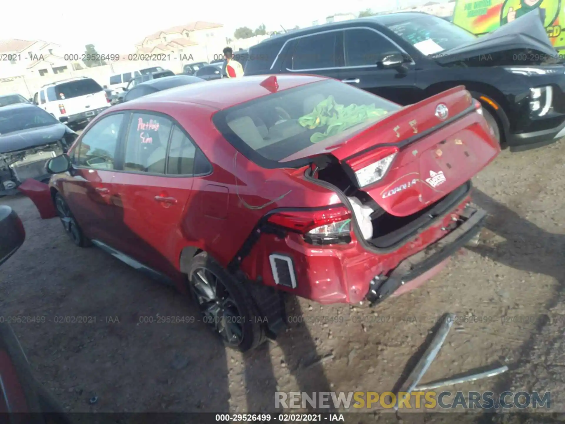 3 Фотография поврежденного автомобиля JTDM4RCE1LJ046257 TOYOTA COROLLA 2020