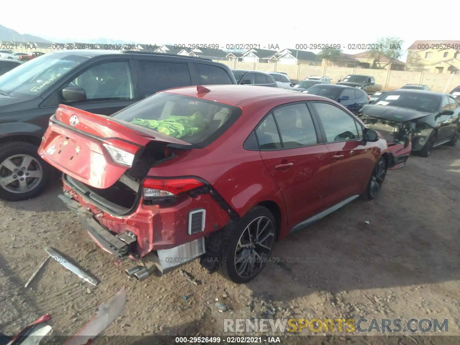 4 Фотография поврежденного автомобиля JTDM4RCE1LJ046257 TOYOTA COROLLA 2020