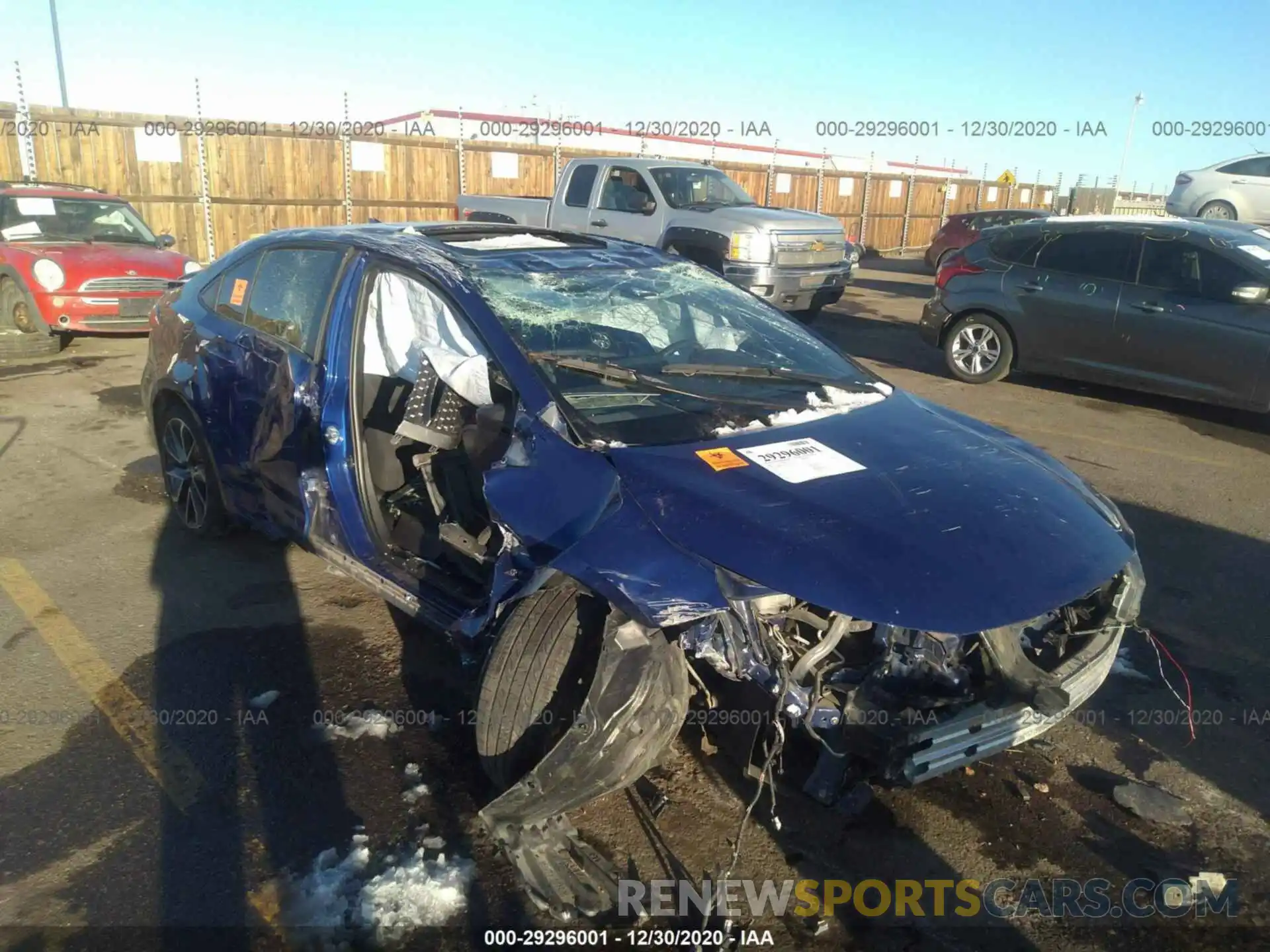 1 Photograph of a damaged car JTDM4RCE2LJ001313 TOYOTA COROLLA 2020