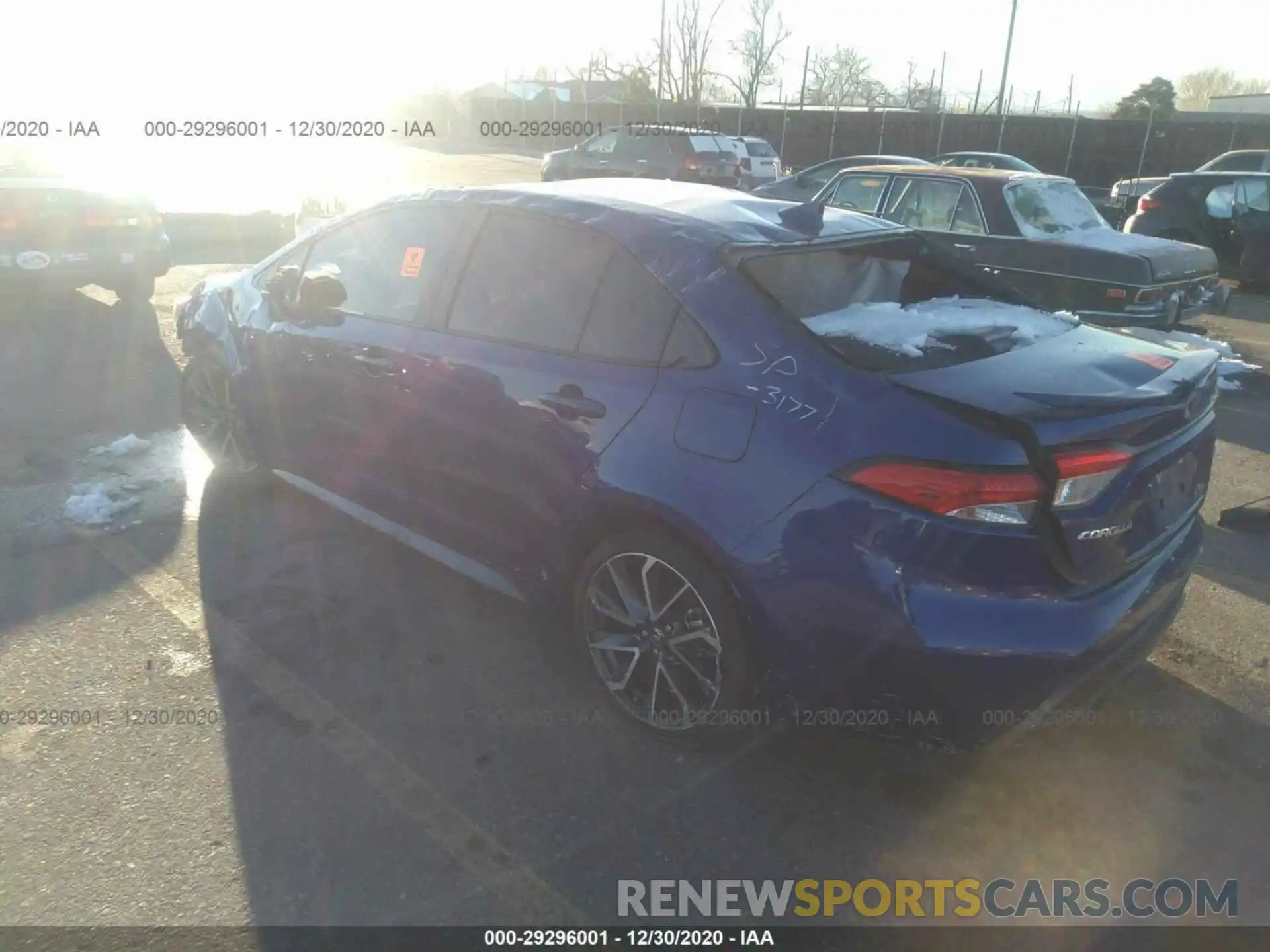 3 Photograph of a damaged car JTDM4RCE2LJ001313 TOYOTA COROLLA 2020