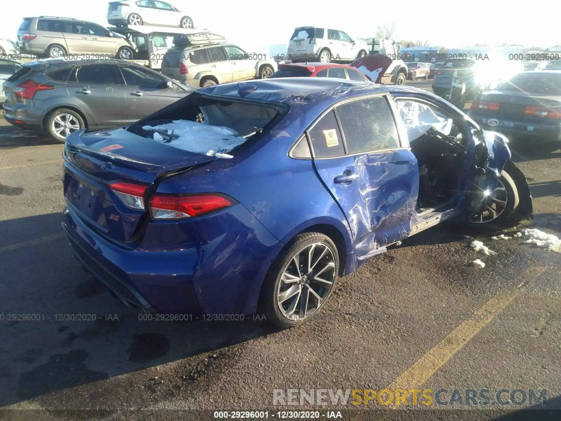 4 Photograph of a damaged car JTDM4RCE2LJ001313 TOYOTA COROLLA 2020