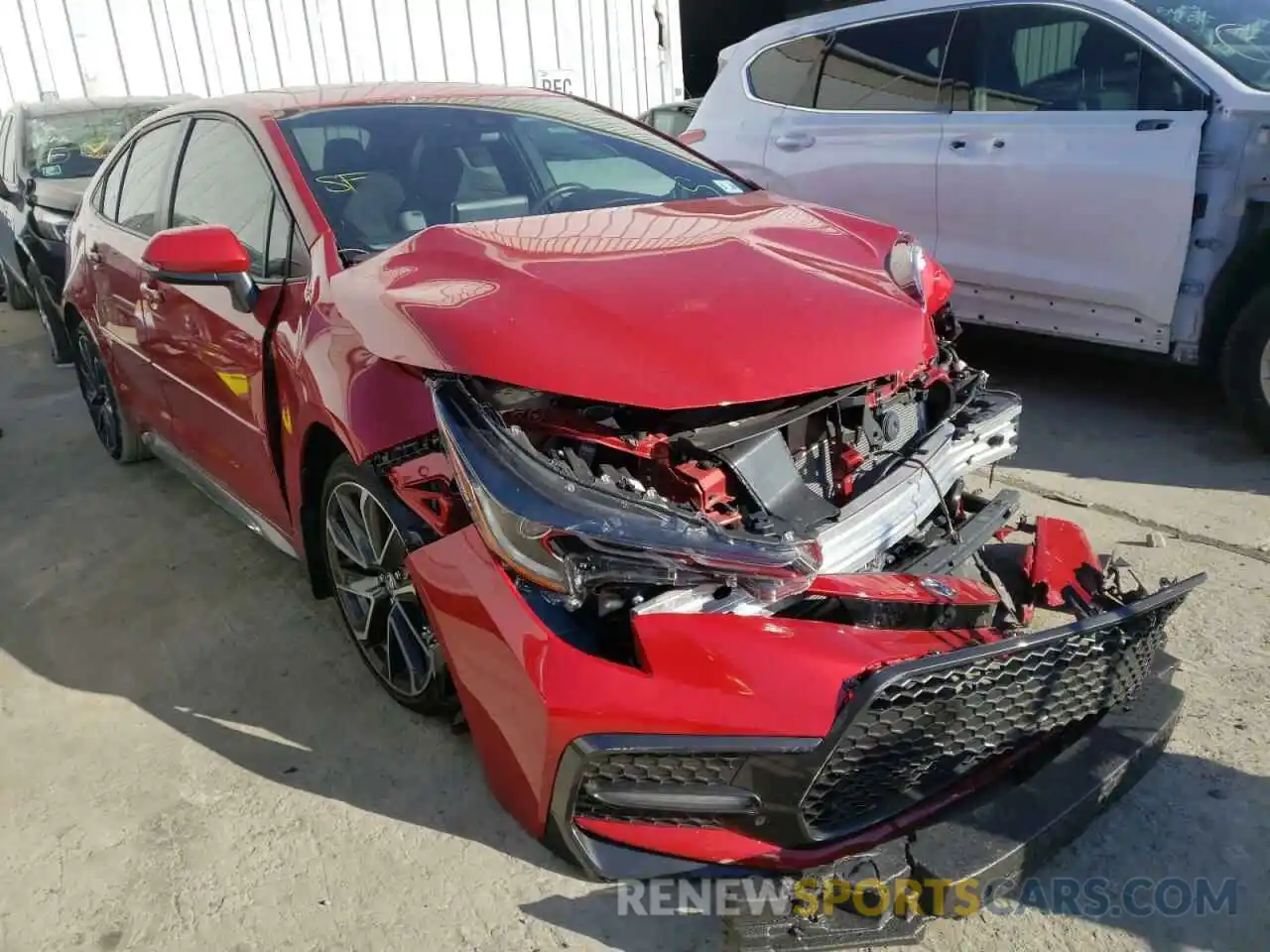 1 Photograph of a damaged car JTDM4RCE2LJ024154 TOYOTA COROLLA 2020