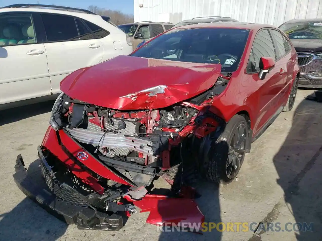 2 Photograph of a damaged car JTDM4RCE2LJ024154 TOYOTA COROLLA 2020